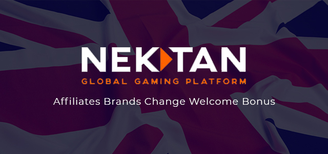 Nektan Affiliates Brands Change Welcome Bonus (UK Market)