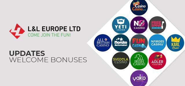 L&L Europe Ltd. Updates Welcome Bonuses at Majority of Its Brands