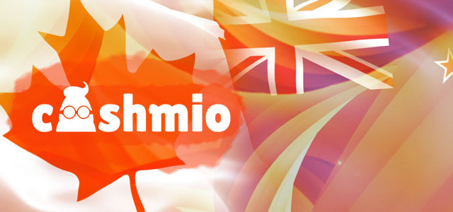 Cashmio Presents New Welcome Offers (Canada & New Zealand)