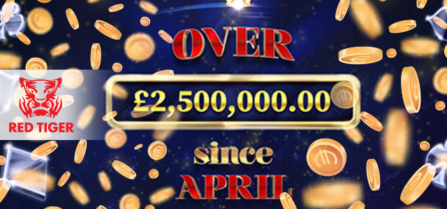 Red Tiger Has Paid Over €2.5m with Daily Jackpots